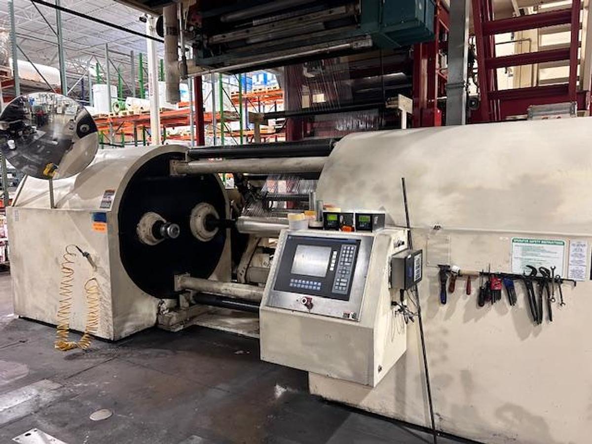 Used 62" WIDE (61" PRINT WIDTH) PCMC 8 COLOR CI PRINTING PRESS WITH MOUNTER