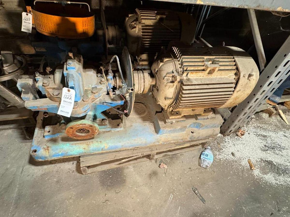 Used GOULDS MODEL 3410 SIZE 2X3-11 SPLIT CASE PUMP WITH MOTOR