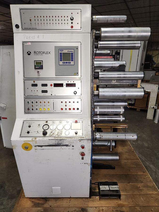Used 13" ROTOFLEX VSI 330 LABEL REWINDER