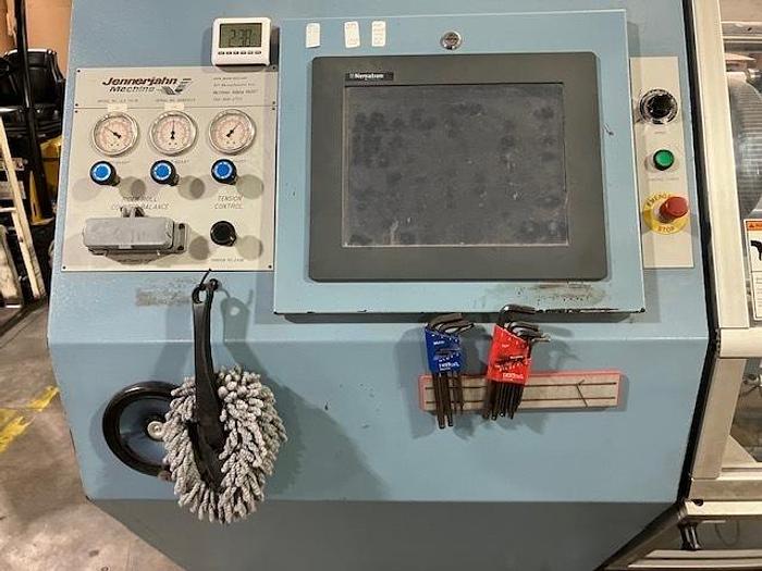 Used 73" WIDE JENNERJAHN MODEL JLS-73-18 AUTOMATIC COUNTER ROLL REWINDER