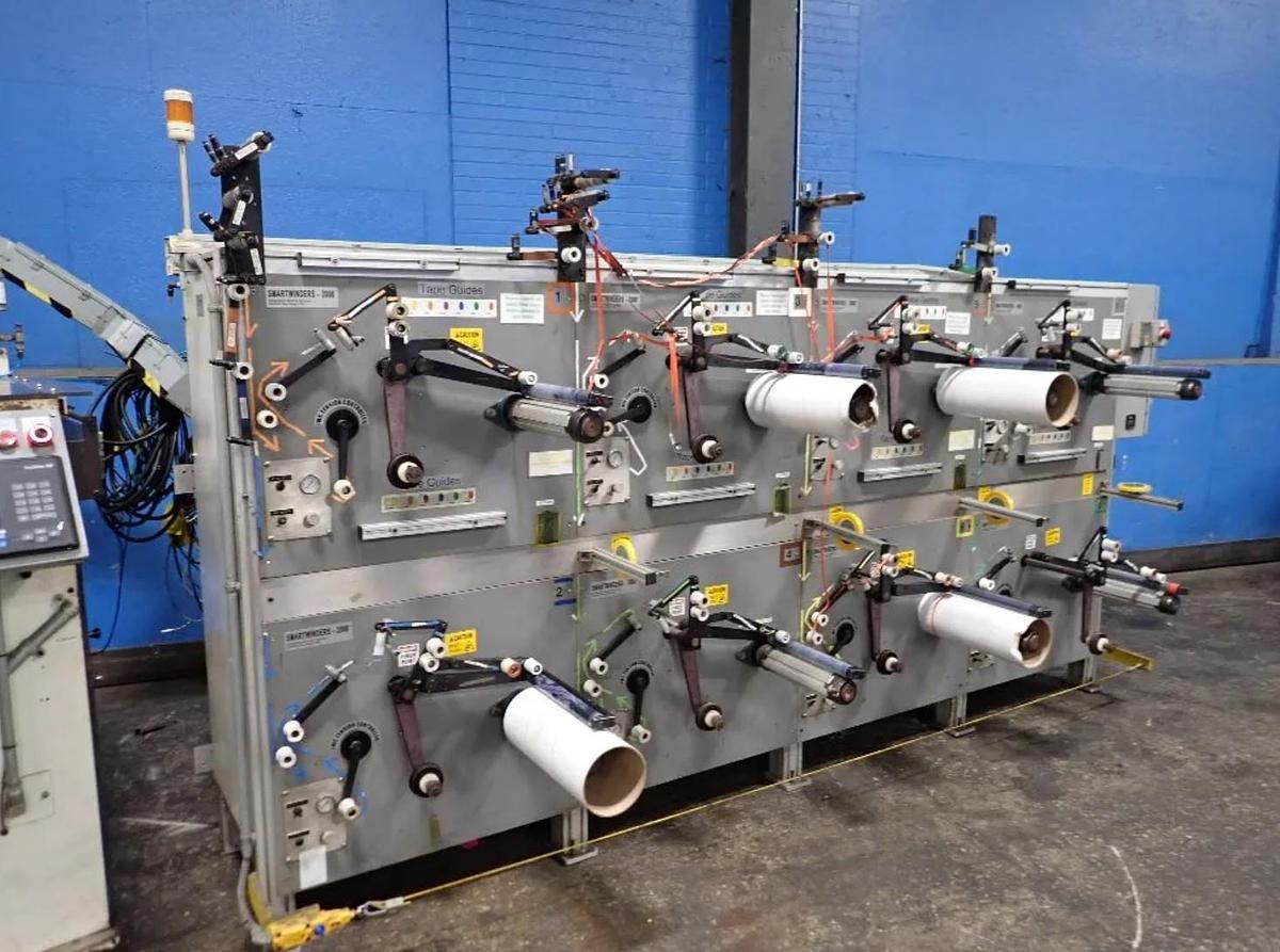 Used INDEPENDENT MACHINE COMPANY SMARTWINDER 8 SPOOLING STATIONS