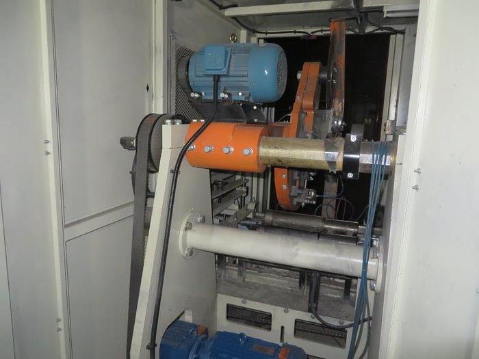 Used 112" BAOSUO BATHROOM TISSUE LINE WITH VTP CARTON ERECTOR, PACKER & VTP 8450 WRAPPER