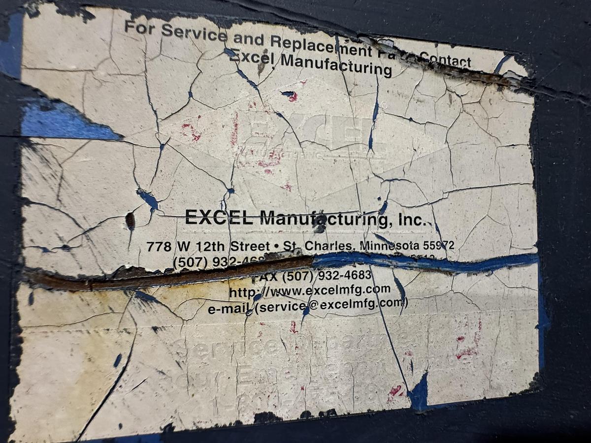 Used EXCEL EX-60 CLOSED DOOR BALER 20HP DUAL 6" CYLINDER