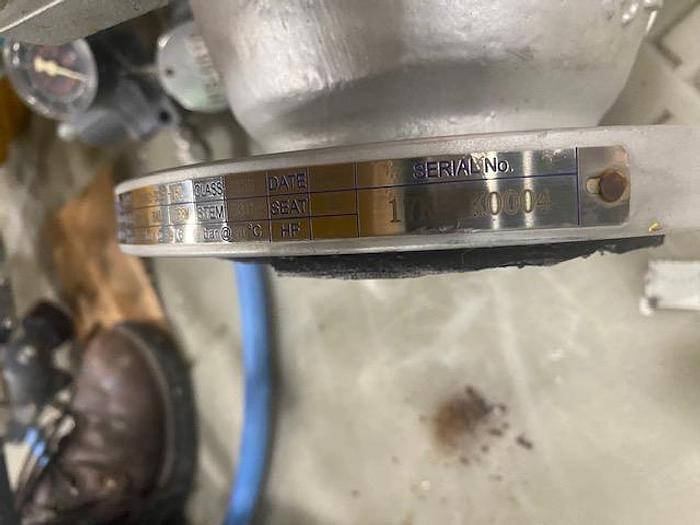 Used EMERSON TYPE 050600-U0481A0 ACTUATOR WITH 3" BALL VALVE