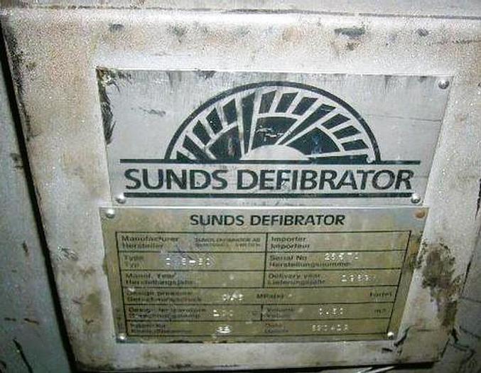 Used 1989 SUNDS DEFIBRATOR KDB-80 DISC KNOTTER