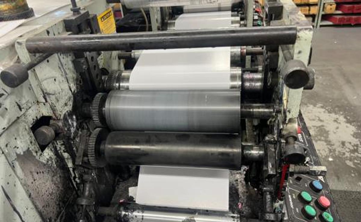 Used ALLIED FLEXOMASTER 10" WEB 4 COLOR 3 DIE STATIONS