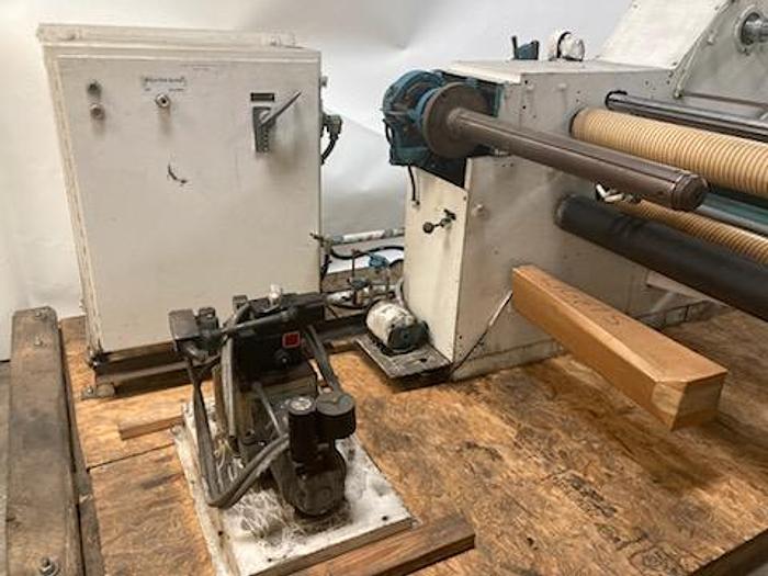Used WIDE STANFORD MODEL 188 CANTILEVERED DUPLEX SLITTER REWINDER