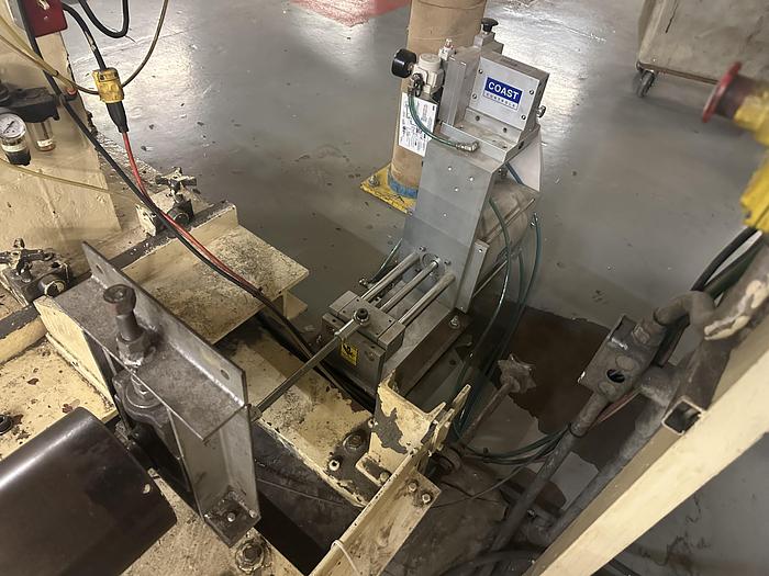 Used 60" DUSENBERY 840XY TWO DRUM SLITTER REWINDER 40" REWIND DIAMETER