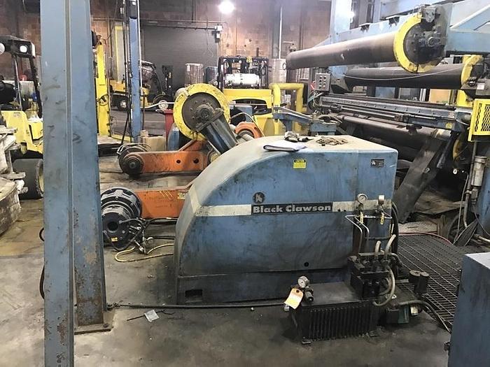 Used 130" WIDE BLACK CLAWSON TWO DRUM WINDER