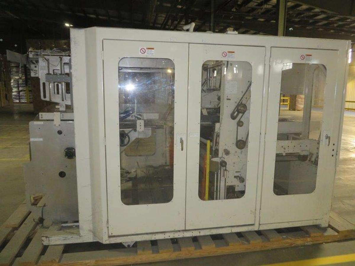Used 2010 BAOSUO ULTRA COMPACT 102" KITCHEN TOWEL REWINDING LINE WITH LOG SAW AND PACKAGING