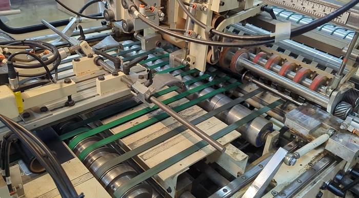 Used 31.5" (800M) ELNSER GIFT WRAP LINE WITH OVERWRAPPER & SHRINK SEAL MFG 2018