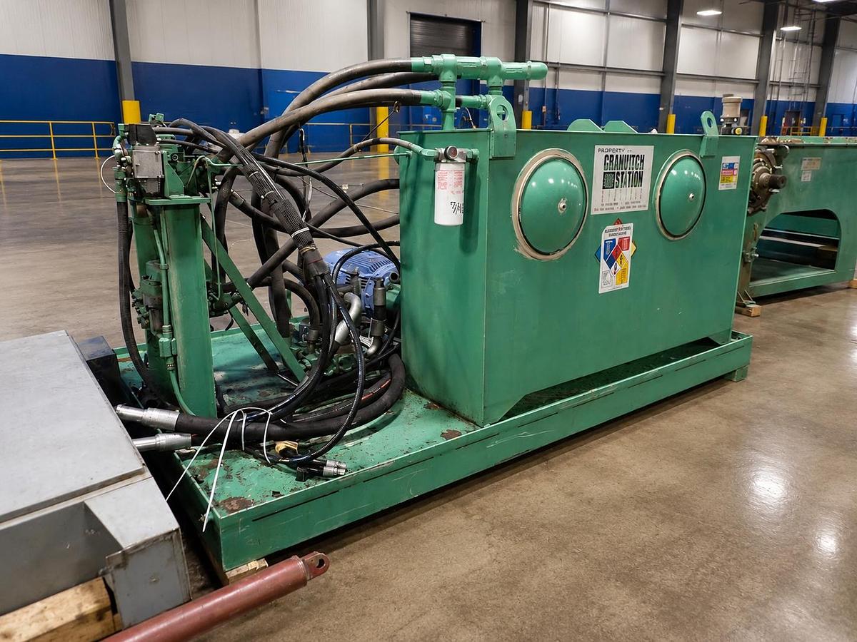 Used 63" GRANUTECH SATURN ROTO-GRIND MODEL M160H SINGLE SHAFT SHREDDER 200 HP 