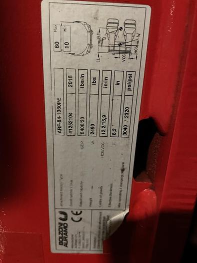 Used 12,000 POUND HYSTER S120FTPRS FORKLIFT WITH BOLZONI PAPER ROLL CLAMP TRIPLE STAGE MAST MFG. 2018 - PENDING JF