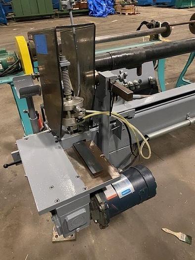 Used 120" WIDE APPLETON MODEL A301 AUTOMATIC CORE CUTTER 2HP - 3" CORE DIAMETER
