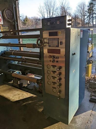 Used 62" STANFORD MODEL 338 DUPLEX SLITTER REWINDER