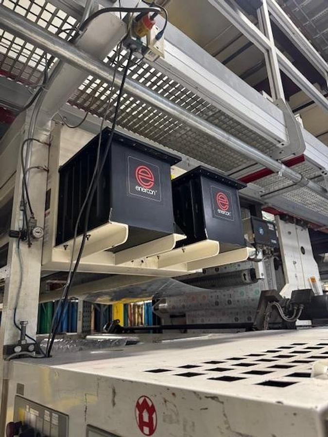 Used 52" WIDE W&H PRIMAFLEX 8 COLOR PRINTING PRESS - STILL RUNNING