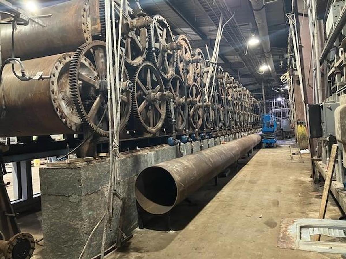 Used BELOIT DRYER CAN SECTION 48" DIA. X 110" FACE WIDTH 100PSI  (48) TOTAL 