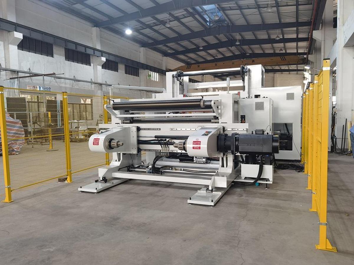 Used 63" SRC SYSTEMS LTD. MODEL 63TDW TWO DRUM WINDER 53" REWIND DIAMETER