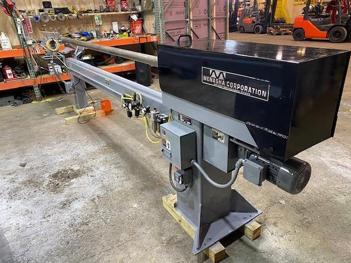 Used 120" APPLETON / MENASHA S200 SEMI AUTOMATIC 3"DIAMETER CORE CUTTER AND DADO CORE KNOTCHER