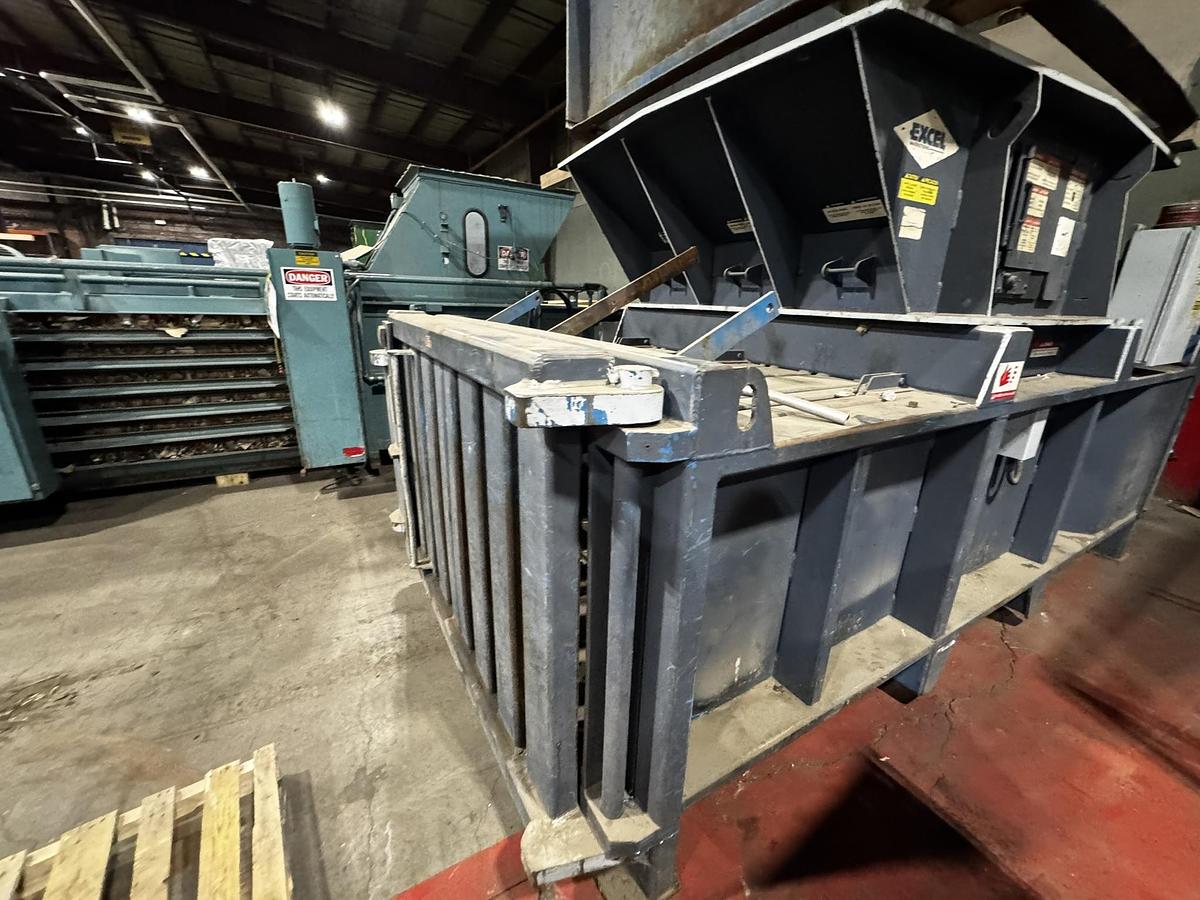 Used EXCEL EX-60 CLOSED DOOR BALER 20HP DUAL 6" CYLINDER