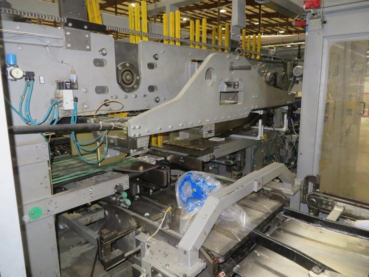 Used 2010 BAOSUO ULTRA COMPACT 102" KITCHEN TOWEL REWINDING LINE WITH LOG SAW AND PACKAGING