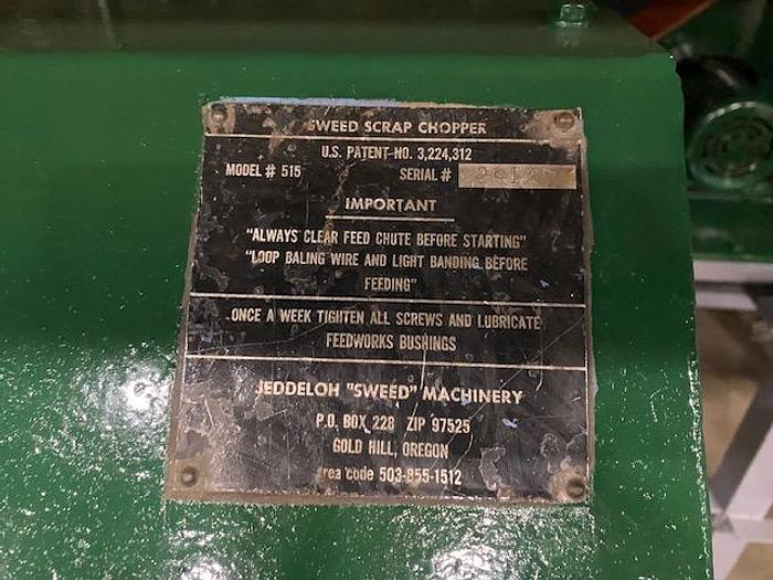 Used SWEED MACHINERY INC. 515 SCRAP CHOPPER