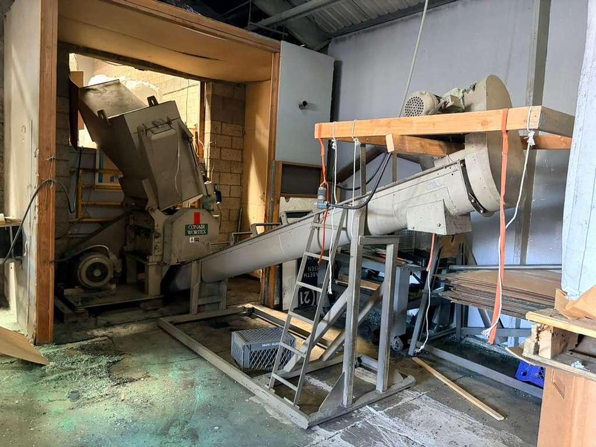 Used CONAIR WORTEX GRANULATOR 50 HP MODEL 202 8 HD