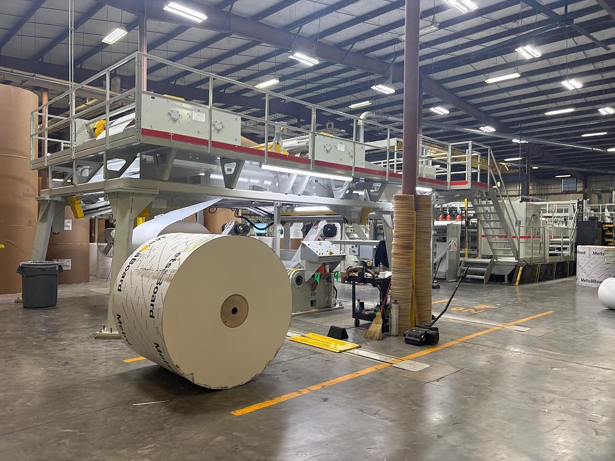 Used 98" WIDE BW PAPERSYSTEMS / MARQUIP FALCON 2500 DUAL ROTARY SHEETER - MFG 2018