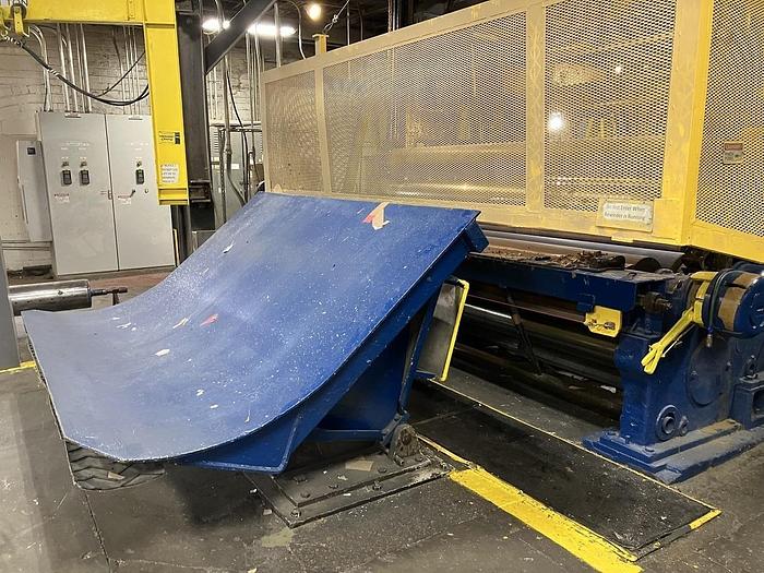 Used 102" LANGSTON TWO DRUM SLITTER REWINDER MAX DIAMETER 72" NEW ROCKWELLL DRIVES IN 2021