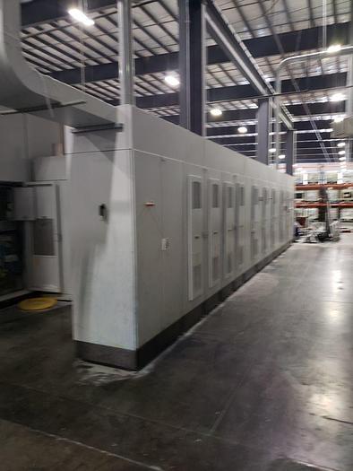 Used 110" VALMET FOCUS FOUR COLOR TISSUE REWINDER AND FUTURA PRINTER MFG. 2015