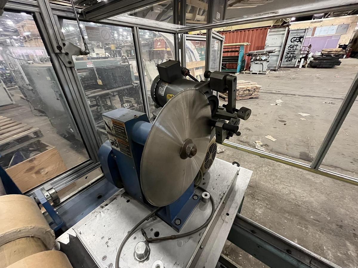 Used LEVER AUTOMATIC SINGLE KNIFE BALONEY CUTTER 16" DIAMETER 