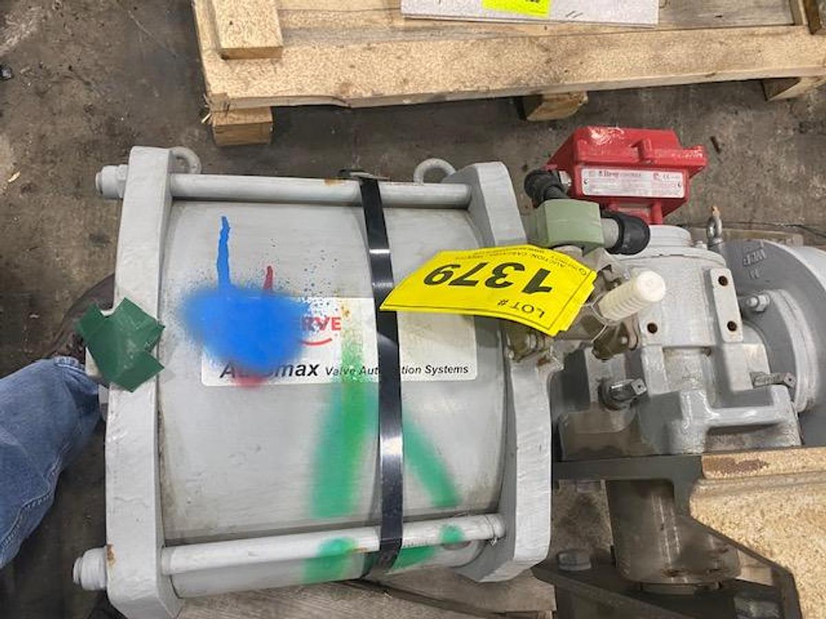 Used 24" FLOWSERVE AUTOMAX PNEUMATIC KNIFE GATE VALVE (NEW SPARE)