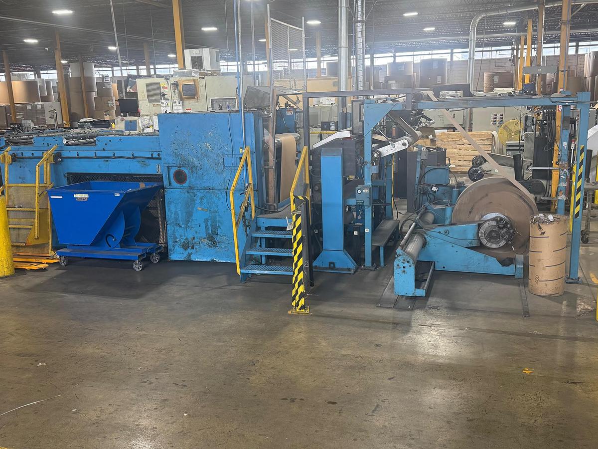 Used PASABAN MODEL KD1350 55" WIDE ROTARY KNIFE SHEETER