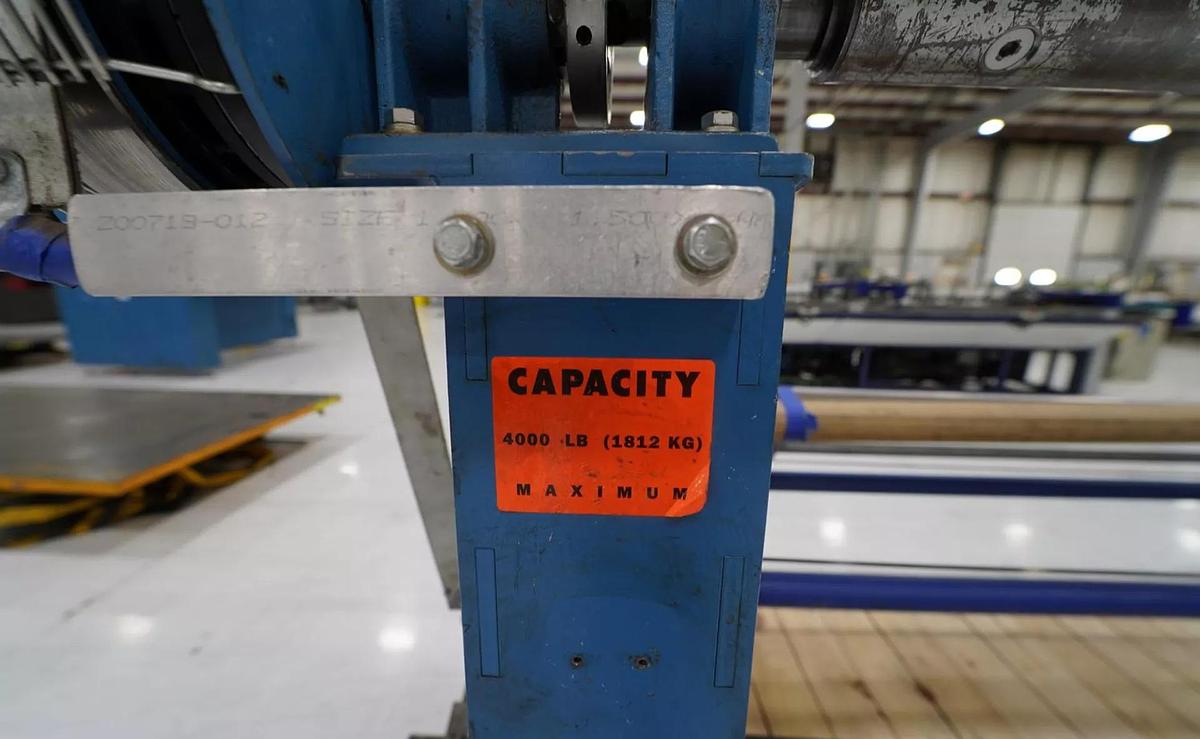 Used 84" HEAVY DUTY ROSENTHAL SHEETER MODEL HXBZ5AAACPLC