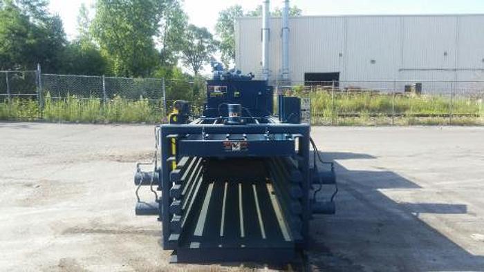 Used HARRIS HLO-608AR WIDE MOUTH AUTO TIE HORIZONTAL BALER 50HP 8 INCH CYLINDER