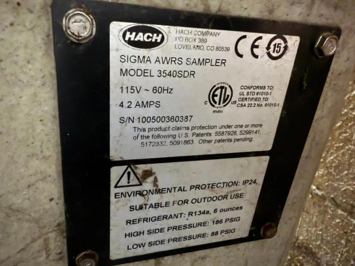 Used HACH MODEL 3540SDR SIGMA AWRS SAMPLER