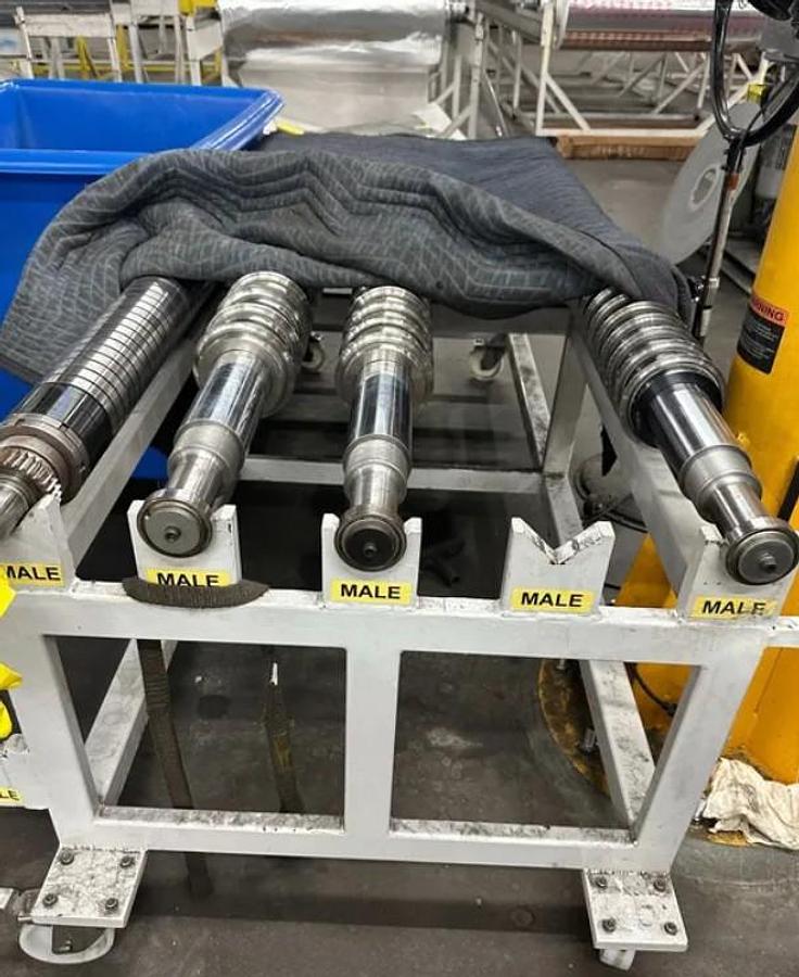 Used 62" WIDE GHEZZI & ANNONI MODEL FA 300 NV FULLY AUTOMATIC TAPE SLITTER MFG 2020