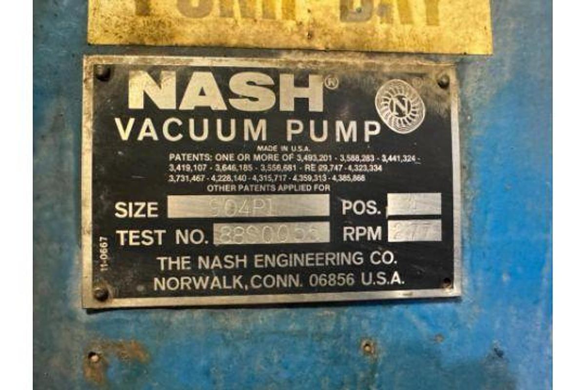 Used NASH MODEL 904 P1 VACUUM PUMP