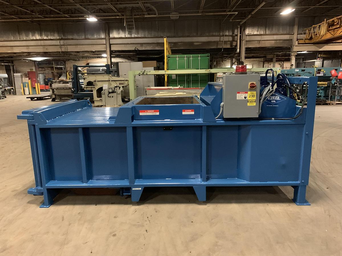 Used EXCEL EX-60 AUTOMATIC MANUAL TIE BALER WITH CONVEYOR VIDEO AVAILABLE