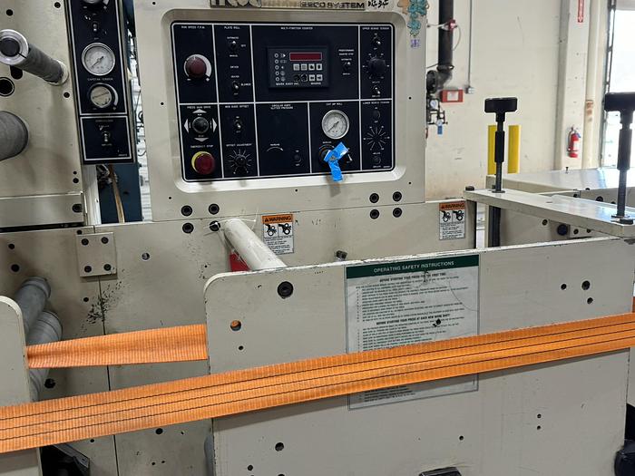 Used 13" WIDE MARK ANDY MODEL 2200-13E FLEXO PRESS 8 PRINT STATIONS 1 DIE CUTTING STATION