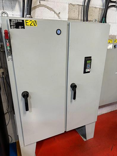 Used 144" BLACK CLAWSON TWO DRUM WINDER 60" REWIND DIAMETER SHAFTLESS