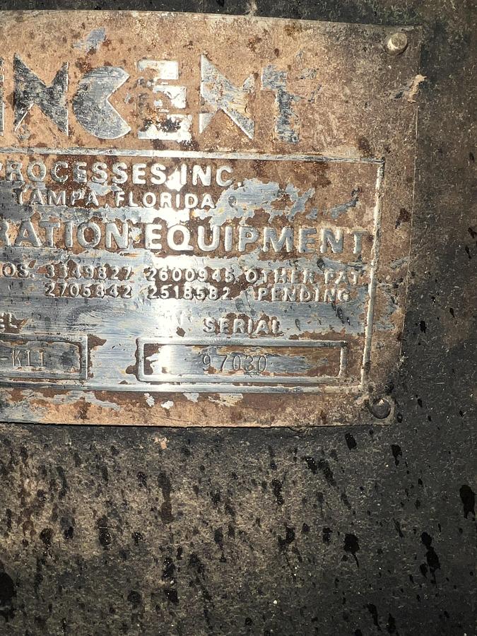 Used VINCENT SCREW PRESS