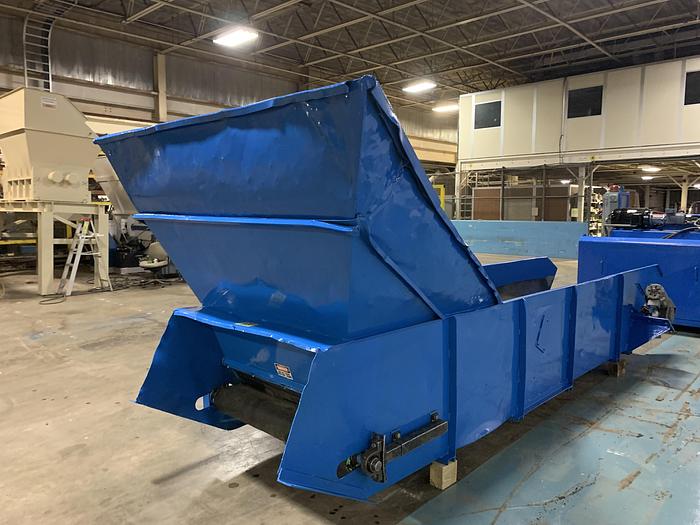 Used EXCEL MODEL EX-62 TWIN CYLINDER CLOSED DOOR BALER WITH CONVEYOR