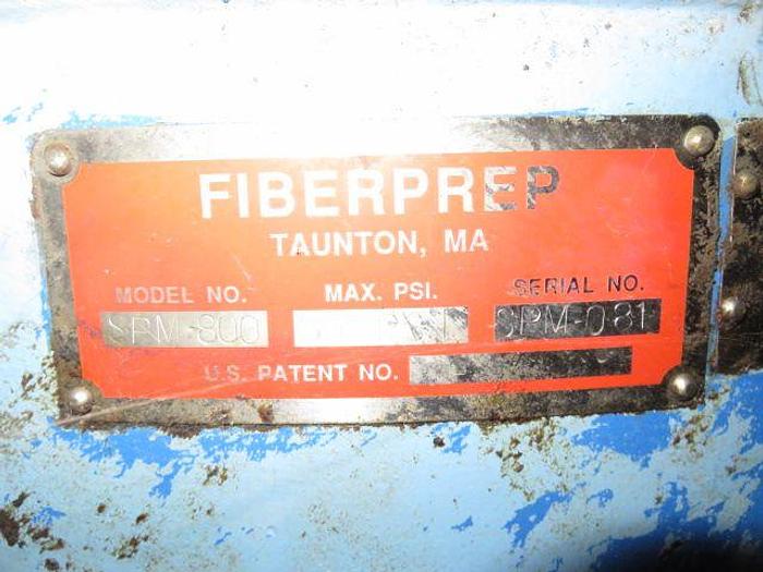 Used FIBERPREO MODEL SPM800 PRESSURE SCREEN NO MOTOR