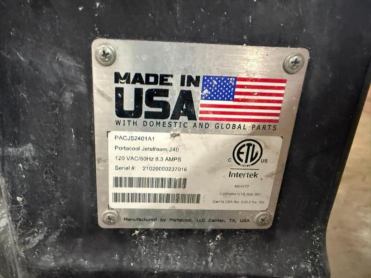 Used PORTOCOOL JETSTREAM 240 COOLING UNIT