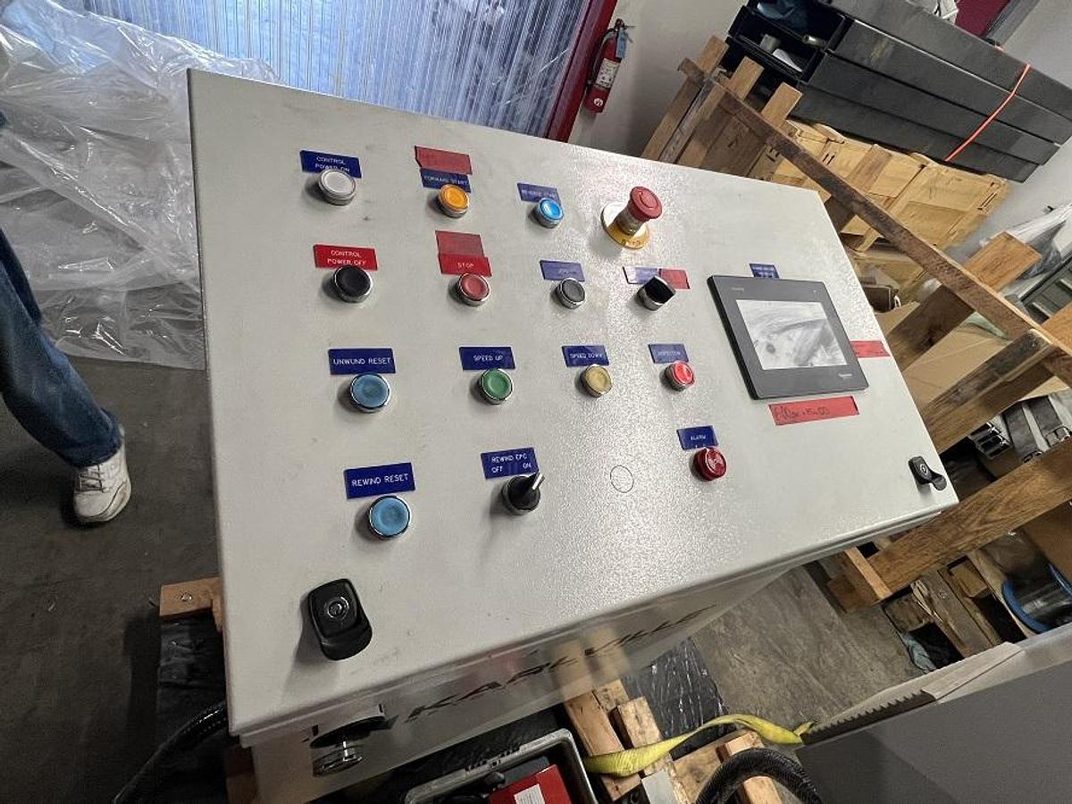 Used KALRVILLE INSPECTION REWINDER SHRINK SLEEVE