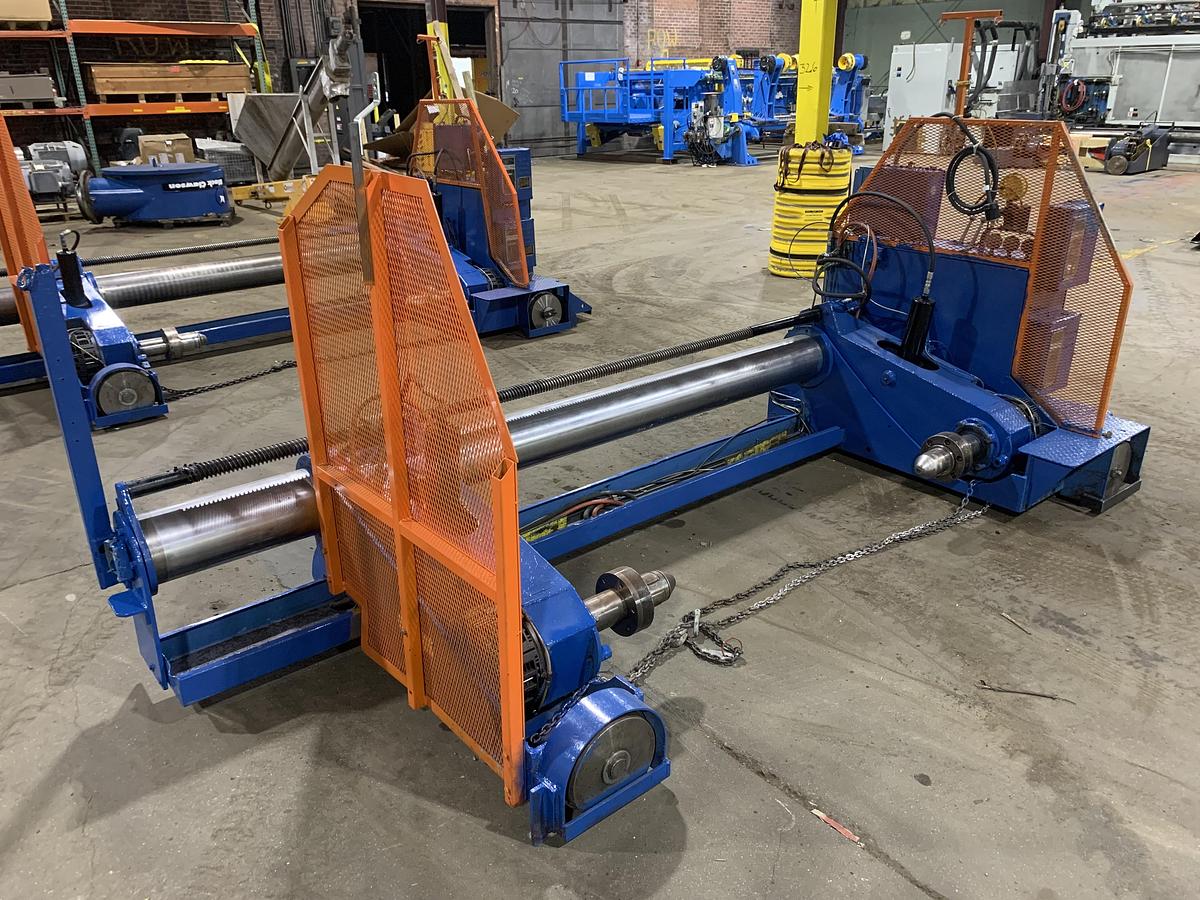 Used 72" WIDE MARTIN UNWIND STAND 60" ROLL DIAMETER CAPACITY