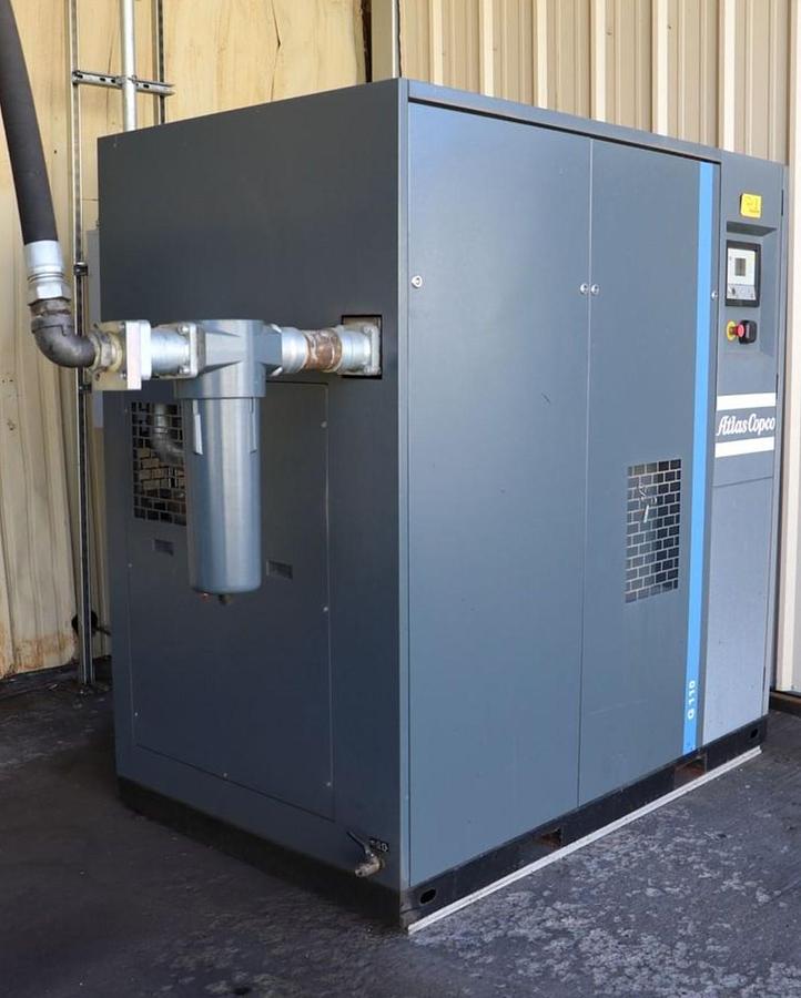 Used 145 HP/110kW ATLAS COPCO G110-6.8 SCREW AIR COMPRESSOR WITH ATLAS COPCO WATER SEPERATOR
