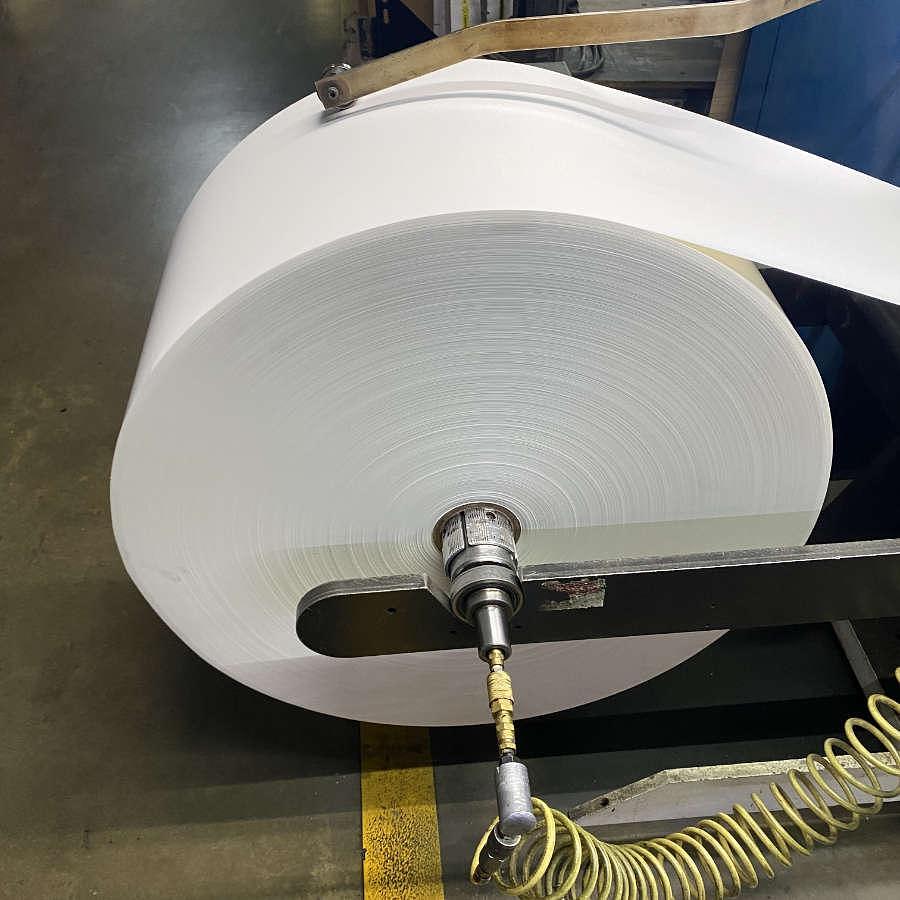 Used 16" WIDE ROTOPRESS MODEL 6516 8 COLOR 3 DIE STATIONS FLEXO PRESS