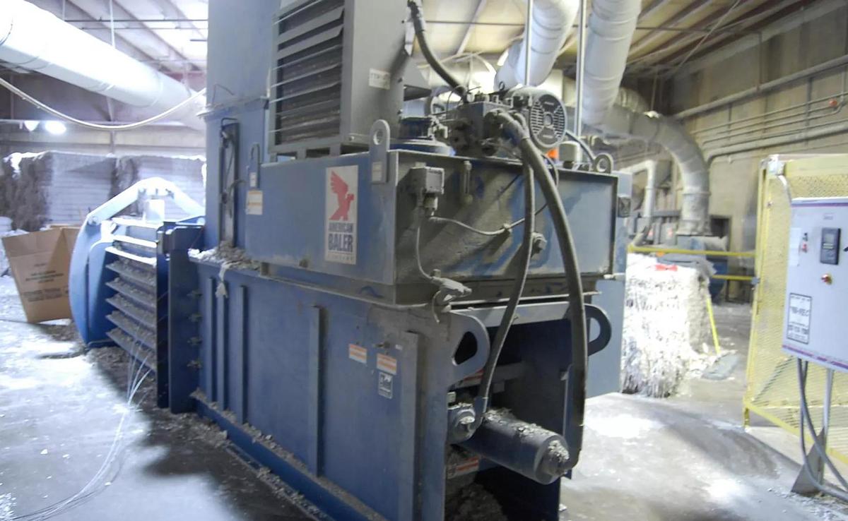 Used 30 HP HORIZONTAL AUTO TIE AMERICAN BALER MODEL PAC4029E-730